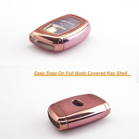 Full Cover Sport Black \ Silver \ Blue \ Red \ Gold \ Rose Gold TPU Key Fob Case For Hyundai Accent Santa Fe Elantra Tucson
