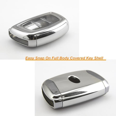 Full Cover Sport Black \ Silver \ Blue \ Red \ Gold \ Rose Gold TPU Key Fob Case For Hyundai Accent Santa Fe Elantra Tucson