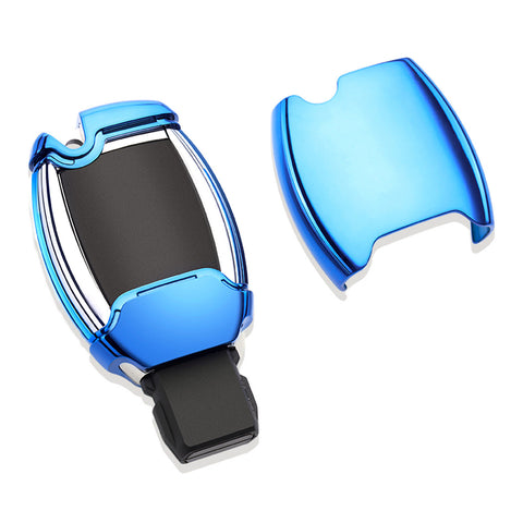 Full Protection TPU Smart Key Cover FOB for Mercedes Benz A E C S G Class - Black \ Silver \ Blue \ Red \ Gold \ Rose Gold
