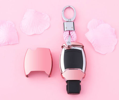 Full Protection TPU Smart Key Cover FOB for Mercedes Benz A E C S G Class - Black \ Silver \ Blue \ Red \ Gold \ Rose Gold