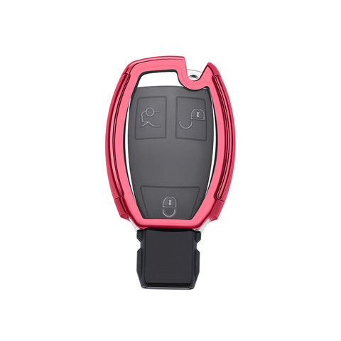 Full Protection TPU Smart Key Cover FOB for Mercedes Benz A E C S G Class - Black \ Silver \ Blue \ Red \ Gold \ Rose Gold