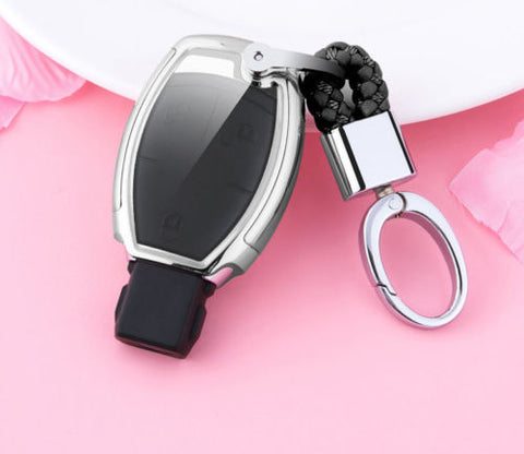 Full Protection TPU Smart Key Cover FOB for Mercedes Benz A E C S G Class - Black \ Silver \ Blue \ Red \ Gold \ Rose Gold