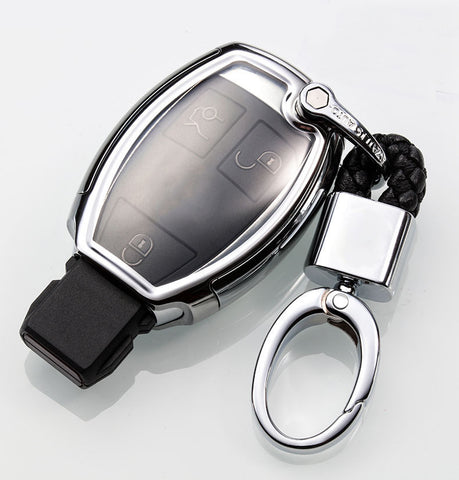 Full Protection TPU Smart Key Cover FOB for Mercedes Benz A E C S G Class - Black \ Silver \ Blue \ Red \ Gold \ Rose Gold