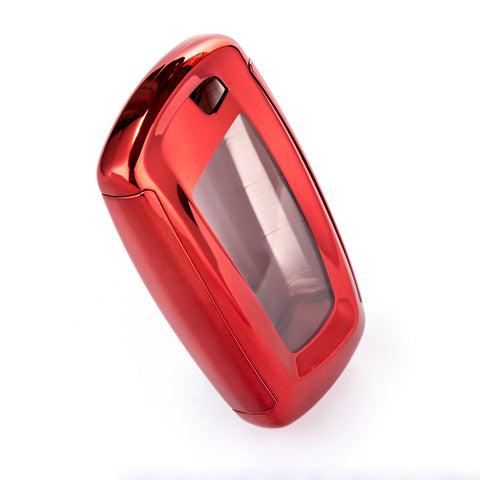 Glossy Rose Gold TPU Hard ABS Full Sealed Keyshell Cover Protect Buttons Fit BMW 1 3 5 7 Series X3 X5