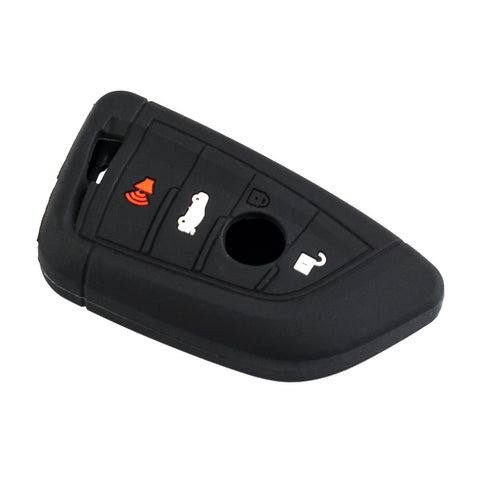 Black Silicone Key Fob Case For BMW X1 X5 X6 5 Series 7 Series Knife Shape Key