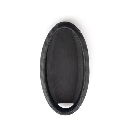 Carbon Fiber Style Soft Silicone Remote Smart Key Cover Case for Nissan 370Z Altima 3 4 5 Buttons Black