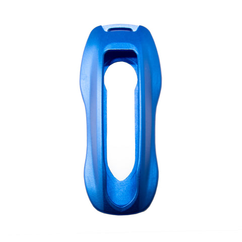 Xotic Tech Blue Aluminum Alloy Remote Key FOB Cover Case Protectors Compatible with Porsche Macan Cayenne 2018+ Panamera G2 2017+