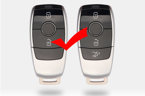 Black Keyless Key Cover FOB Holder For Mercedes Benz E S Class S63 AMG 2017+