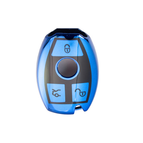 Black Keyless Key Cover FOB Holder For Mercedes Benz E S Class S63 AMG 2017+