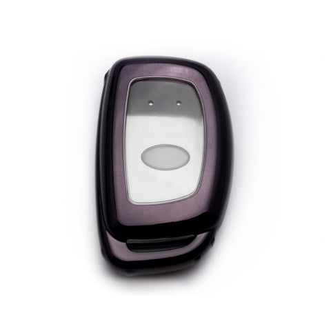 Matte Carbon Fiber Finish Full Sealed Key Fob Shell Case Protective Hard Cover for Hyundai Accent Santa Fe Elantra Tucson 3-Button Key