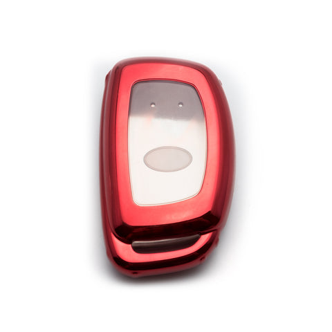 Matte Carbon Fiber Finish Full Sealed Key Fob Shell Case Protective Hard Cover for Hyundai Accent Santa Fe Elantra Tucson 3-Button Key