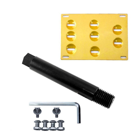 Black/ Gold/ Red Aluminum License Plate Bumper Mount Bracket Holder for VW Jetta MK5 GTi MK6 EOS Golf GTi Audi TT