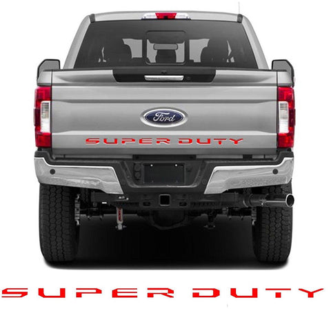 Brushed Silver/ Brushed Gold/ Glossy Red/ Glossy Black/ Matte Black SUPERDUTY Letters Decal Emblem Tailgate Sticker for Ford F150 F250 F350 F450 F550 Super Duty 2017+