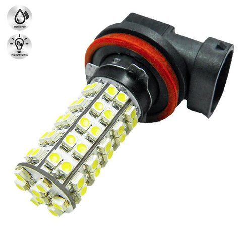 2x High Power Pure White 68 SMD H11 LED Replacement DRL Fog Lights Bulbs