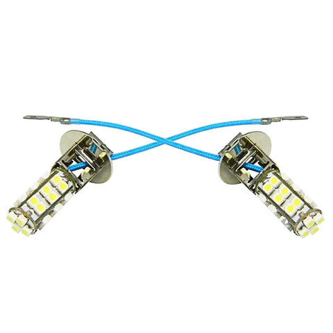 2x Super Bright White H3 28-SMD 6000K LED Bulbs for Fog Driving Light Lamp DRL