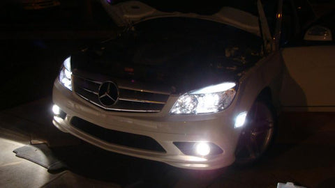 H7 6000K White COB LED Headlight Bulbs Conversion For High/Low Beam DRL Fog Lamps