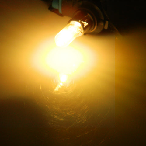 2Pcs Driving Fog Light Bulbs Kit 9006 HB4 Halogen Replacement 3000K Bright Amber