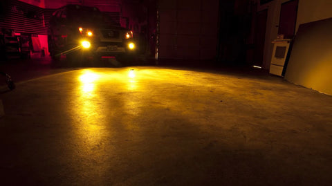 Golden Yellow 3000K H7 55W Conversion Kit Halogen Bulbs For Headlight Fog Light