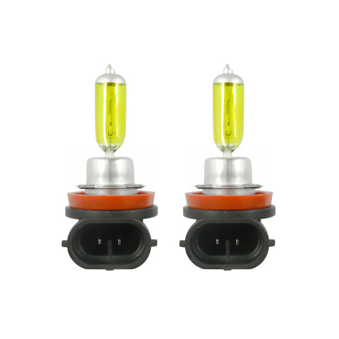 2pcs H8 H9 H11 3000K Yellow Halogen Headlight DRL Fog Light Bulbs Replacement