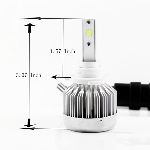 9005 HB3 Xenon White 6000K LED Headlight Conversion Kit For High/Low Beam DRL