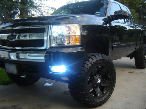 Ice Blue 8000K High Power COB LED Headlight Conversion For Low/High Dual Beams DRL Fog Lights Kit Bulbs (H10 9145)