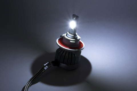 H13 9008 COB LED Headlight Conversion Kit High/Low Beam 6000LM HID Xenon White