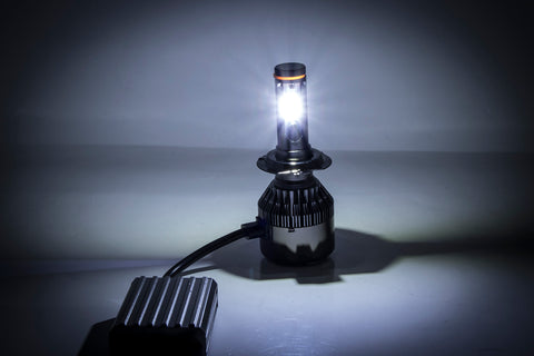 H7 Dual-Color 3000K/6000K HID matching xenon white /yellow LED Headlight High/Low Beam DRL Lamps For Audi Benz BMW VW