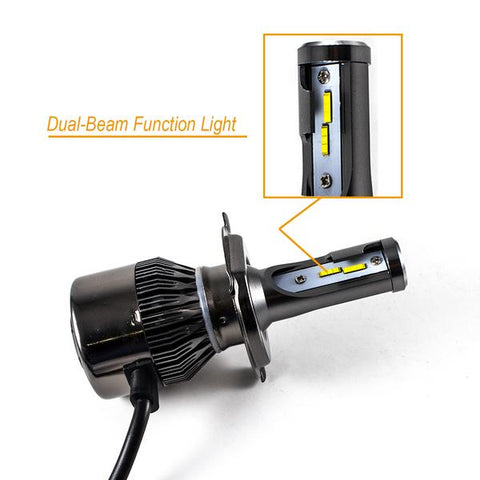 1Set 9005 HB3 Dual-Color White Yellow LED High Low Beam Headlight Kit for 06-14 Dodge Charger DRL