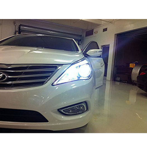 H7 36000LM White LED Bulbs Low Beam Headlight Conversion Kit for BMW Hyundai Genesis Coupe