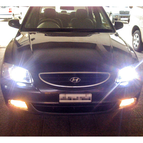 H7 36000LM White LED Bulbs Low Beam Headlight Conversion Kit for BMW Hyundai Genesis Coupe