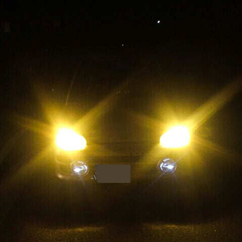 Dual Color Ice Blue Yellow 9005 HB3 LED High Low Beam Fog Light Daytime Running Light Headlight Kit 3000K 8000K