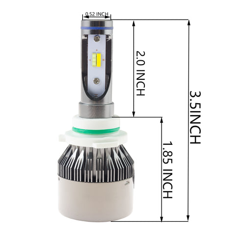 Double Color LED Headlight Kit 9006 HB4 60W 8000LM Chevrolet\ Dodge\ Nissan\ GMC\ RamHigh Low Beam Bulbs Pair Ice blue/Amber