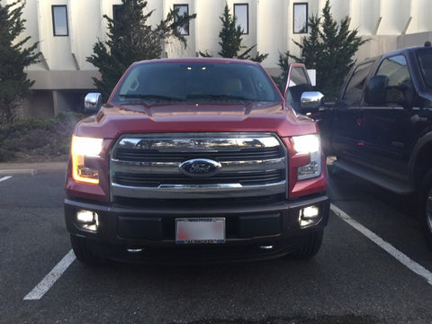 H10 9140 9145 White 6000K COB LED Headlight Daytime Running Lights Fog Light Lamps fit Ford F150 F250 F350 F450