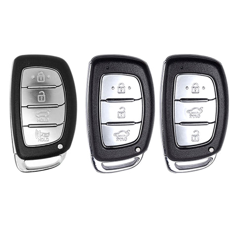 Blue / Black / Red Soft TPU Full Protection Remote Key Fob Case Cover for Hyundai Accent Santa Fe Elantra Tucson 3/4-Button Key