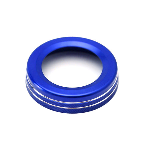 Blue Interior Volume Switch Button Knob Ring Trim For Mercedes A B C E S CLA GLA GLK ML GL Class