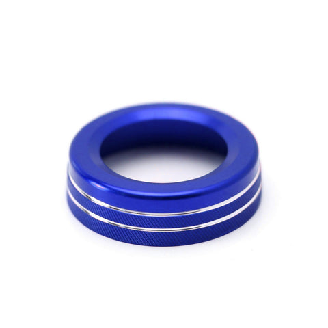 Blue Interior Volume Switch Button Knob Ring Trim For Mercedes A B C E S CLA GLA GLK ML GL Class