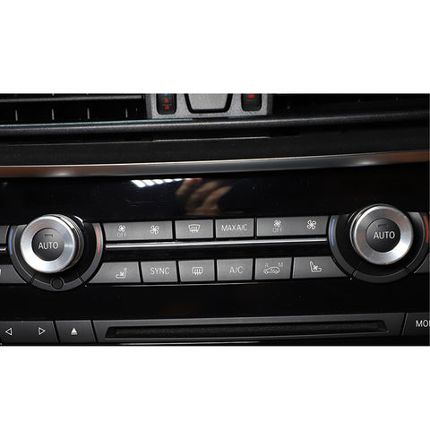 3x AC Climate Control Volume Knob Ring Covers Trim for BMW X5 X6 F15 F16 (Red/Blue/Silver)