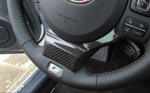 Steering Wheel Carbon Fiber Add On Sticker Trim for Lexus IS250 CT200h 14-18