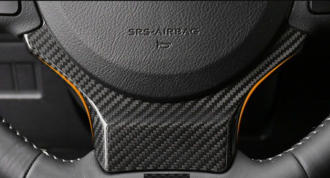 Steering Wheel Carbon Fiber Add On Sticker Trim for Lexus IS250 CT200h 14-18