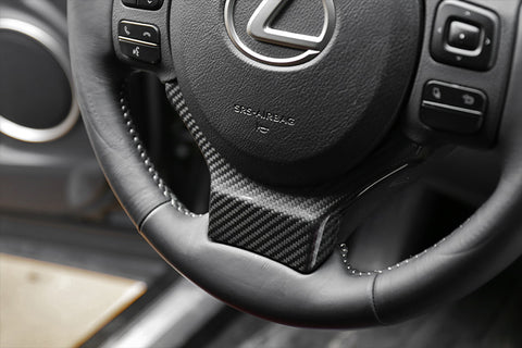 Steering Wheel Carbon Fiber Add On Sticker Trim for Lexus IS250 CT200h 14-18