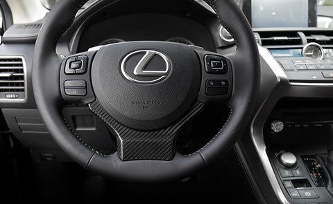 Steering Wheel Carbon Fiber Add On Sticker Trim for Lexus IS250 CT200h 14-18