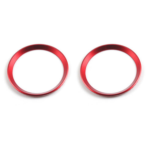 2 Pieces Car Front Rear Logo Chrome Ring Decoration For BMW 5 Series F10 F11