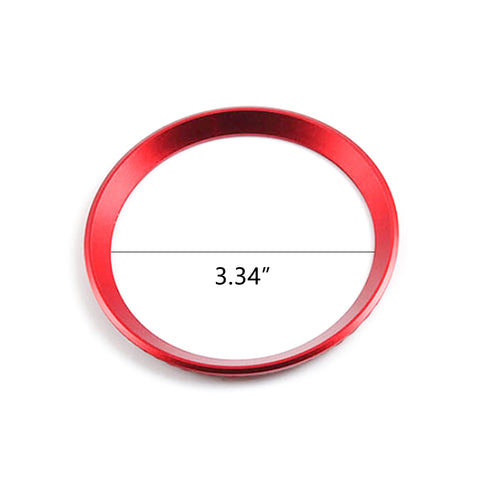 2 Pieces Car Front Rear Logo Chrome Ring Decoration For BMW 5 Series F10 F11