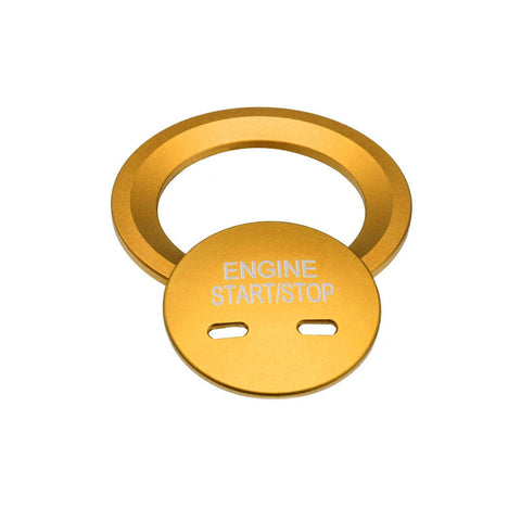 Red Pure Carbon Fiber Keyless Engine Start Stop Button Cover Ignition Push Start Button Cap for Chevrolet/for Cadillac/for GMC