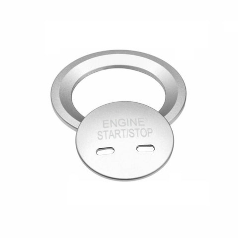 Red Pure Carbon Fiber Keyless Engine Start Stop Button Cover Ignition Push Start Button Cap for Chevrolet/for Cadillac/for GMC