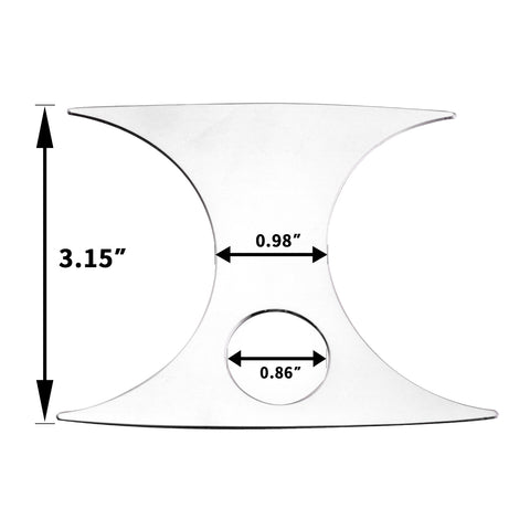 For Mercedes GLC X253 Alloy Armrest Box Protect Rear Air Vent Outlet Decal Trim