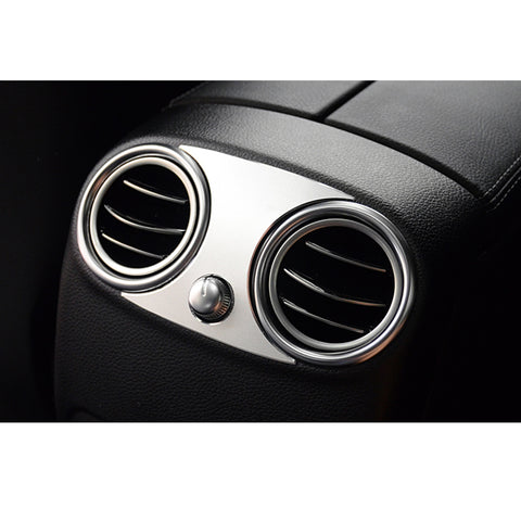 For Mercedes GLC X253 Alloy Armrest Box Protect Rear Air Vent Outlet Decal Trim