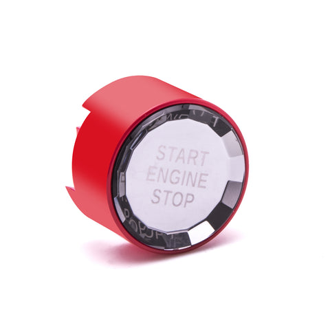 Red / Silver / Blue / Black Crystal Start Stop Button Cover Trim Engine Ignition Switch Replacement Cap for BMW 1 2 3 4 5 7 Series X1 X3 X5