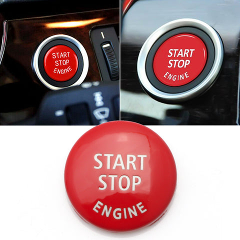 Red Start Stop Engine Button Switch Cover Trim for BMW X1 X3 X5 X6 E70 E71 E72 E90 E91 E92 E93 E60 E83 E84 320 520 525 328i 335i 330i