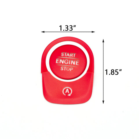 Car Keyless Engine Push Start Button + Surrounding Ring For Mercedes A CLA GLB GLA Class W177 C118 X247 H247(Red)